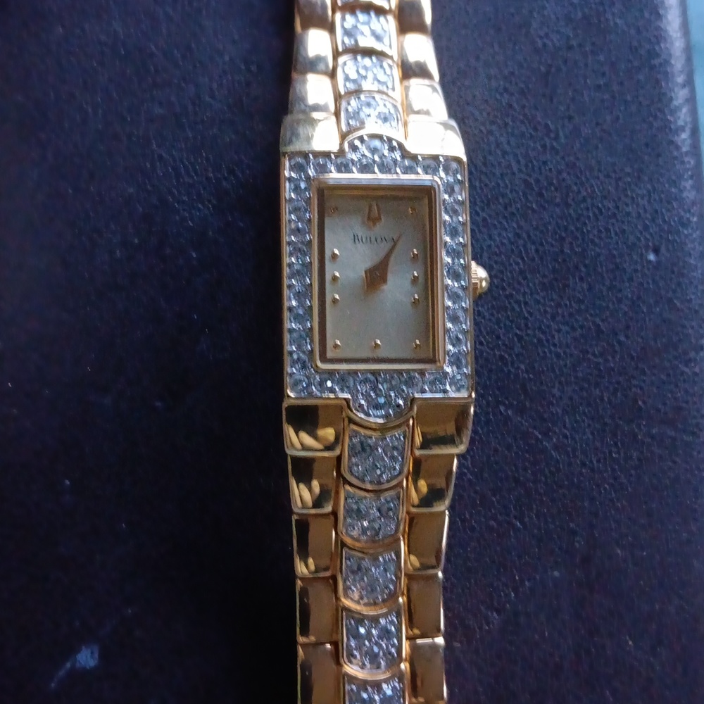 Bulova Gold Tone Dial Ladies Latest Watch